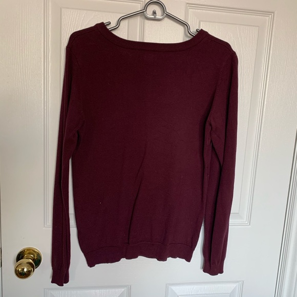 Burgundy Roots Preppy Sweater - Picture 2 of 5
